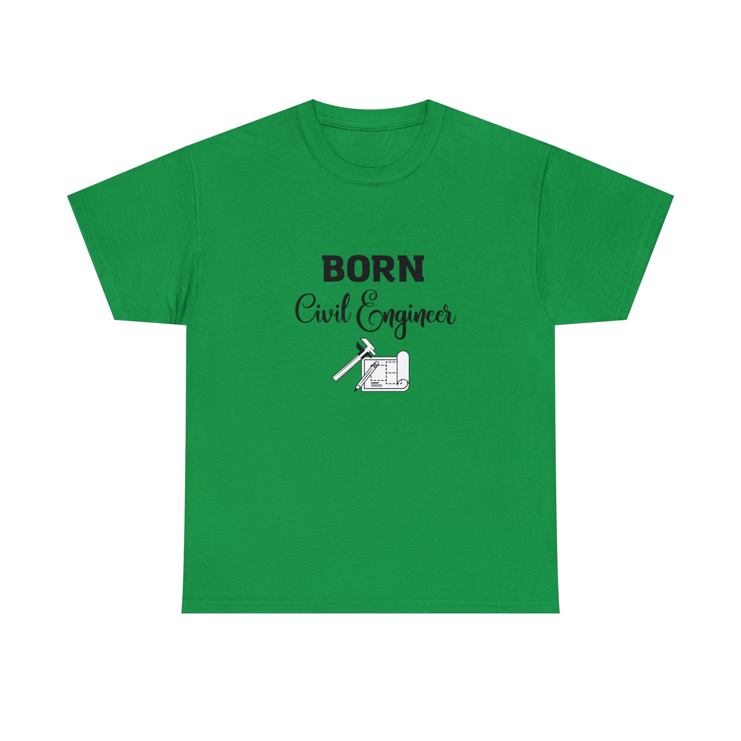 Born Civil Engineer Unisex Heavy Cotton Tee