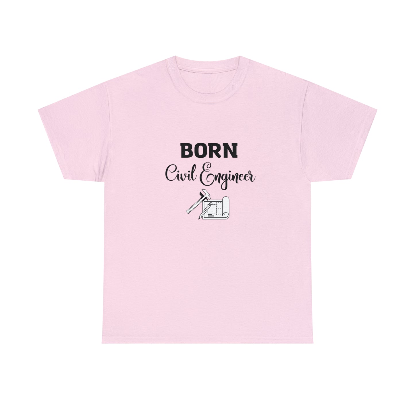 Born Civil Engineer Unisex Heavy Cotton Tee