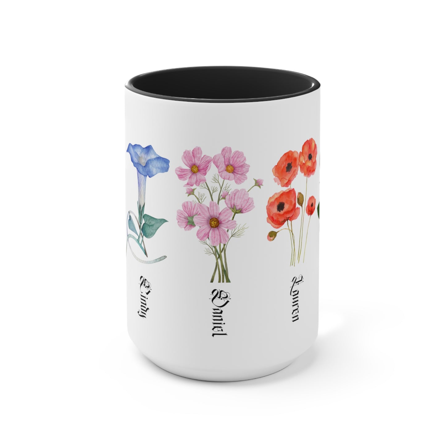 Custom Birth Month Flower mug, Mother's Day Gift, Plant Mom Mug, Custom Mom Mug, Mothers Day Mug, Plant mom mug Two-Tone Coffee Mugs