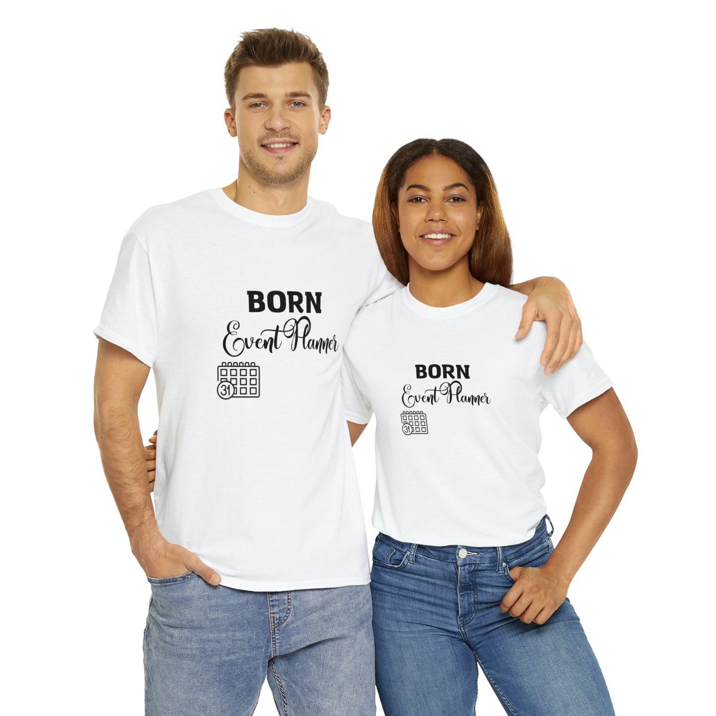 Born Event Planner Unisex Heavy Cotton Tee