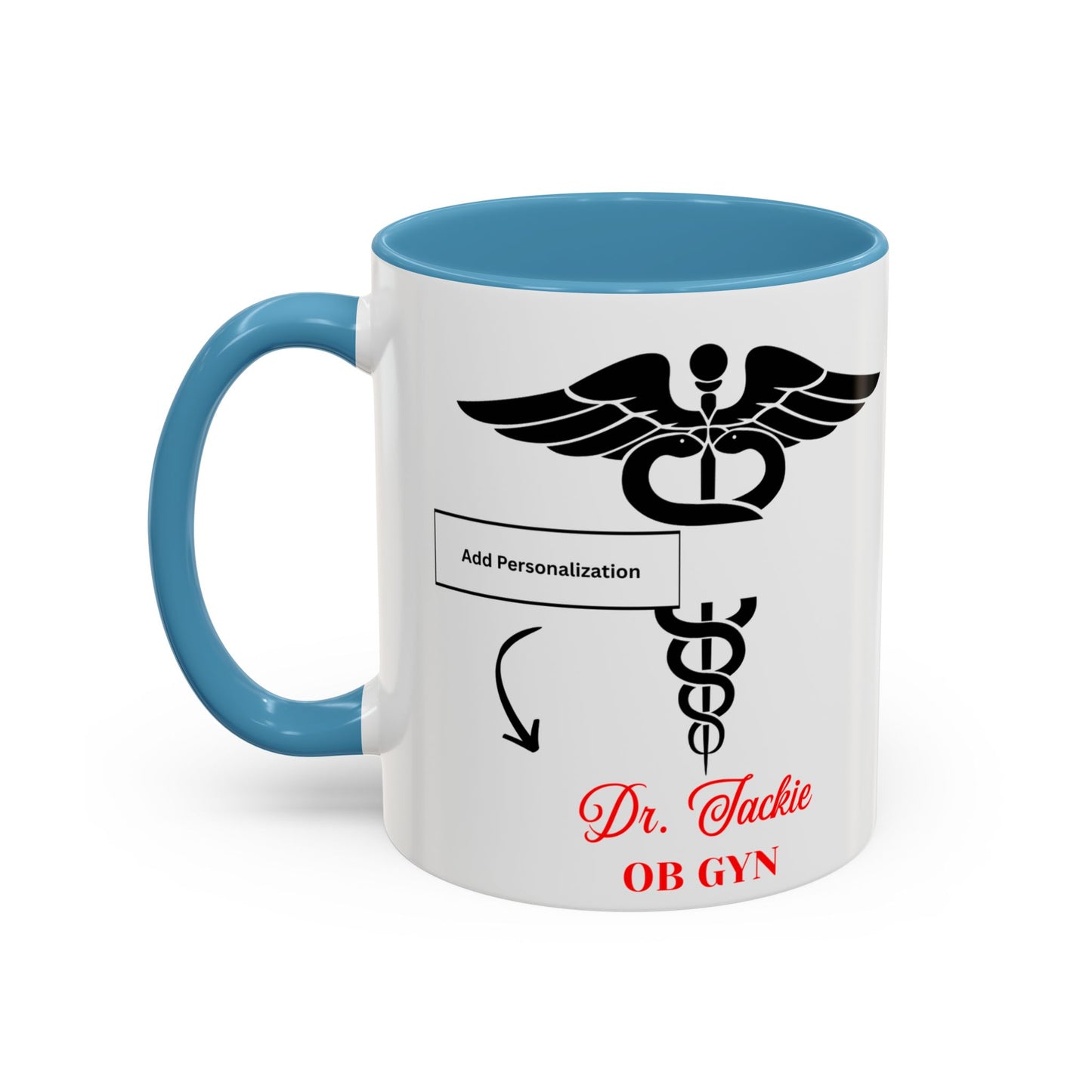 Personalized Accent Coffee Mug | Father's Day Gift, Dad Mug, Coffee Lover Gift, Family Appreciation, Unique Drinking Cup