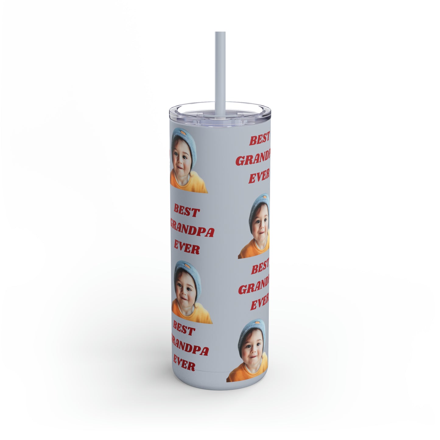 Best Grandpa Photo Tumbler, Valentine's Day gift, Birthday gift, Grandpa Gift, Tumblers, Gift for him, Skinny Matte Tumbler, 20oz