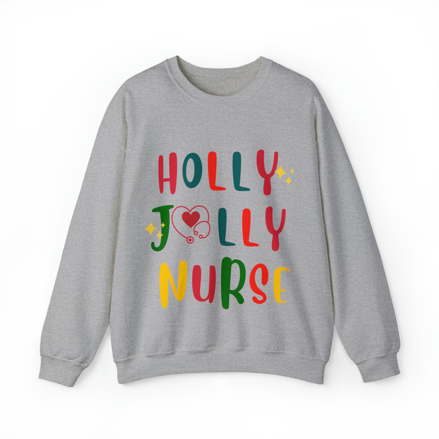 Santa's HollyJolly Nurse, Christmas Shirt, Christmas Gift, Nurse Christmas Sweatshirt, Nurse Xmas Shirt, Cute Nurse Pullover