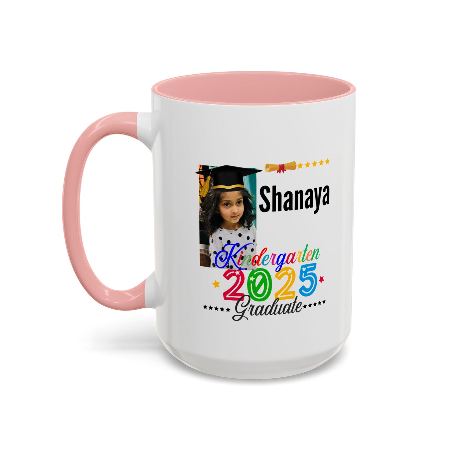 15 oz Personalized Kindergarten Graduate Coffee Mug - Celebrate 2025 with Custom Name!