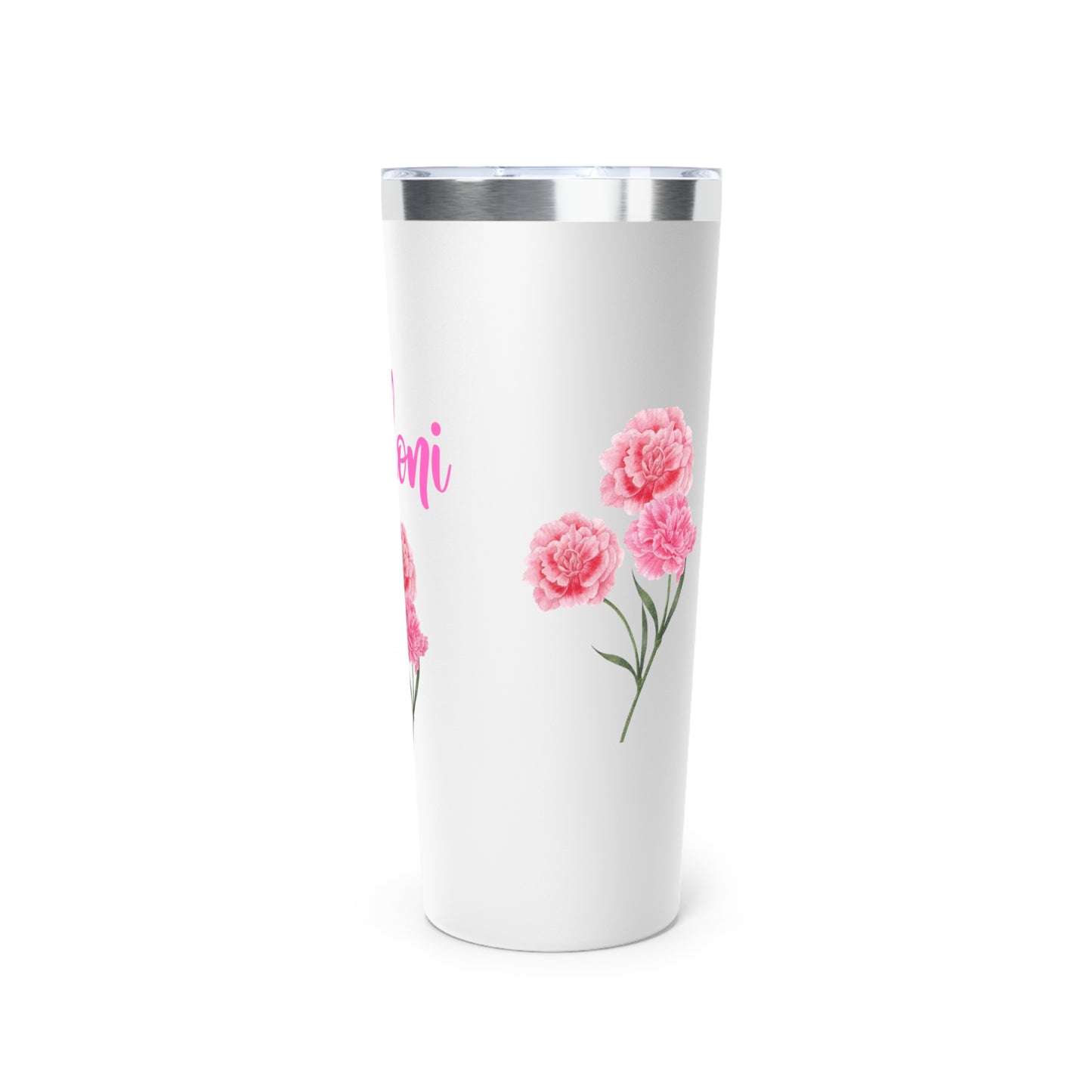 January Personalized Birth Flower 22 oz Tumbler, Personalized Birth Flower Coffee Cup With Name, Gifts for Her, Bridesmaid Proposal, Party Favor