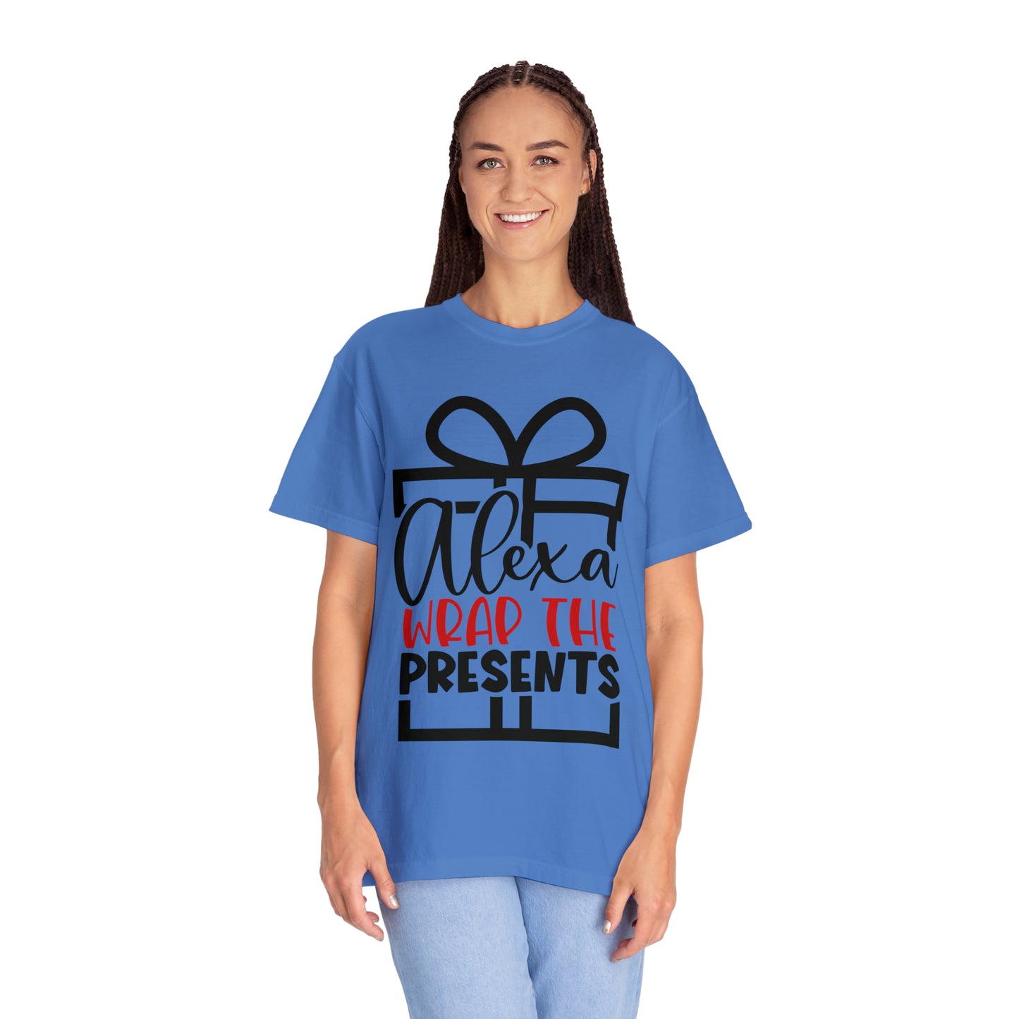 Alexa Wrap the Presents Unisex Garment-Dyed T-shirt