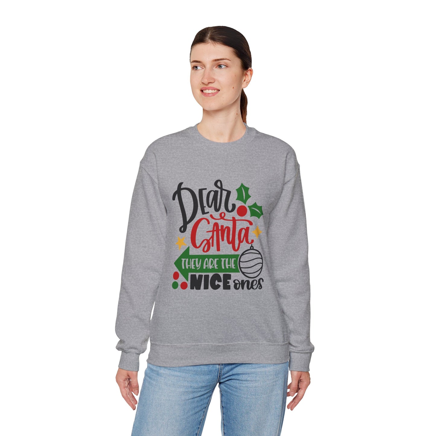 Dear Santa They Are the Nice Ones Unisex Sweatshirt, Funny T-shirt, Unisex Tee, Christmas Shirt, Christmas Slogan Shirts, Christmas Sweater