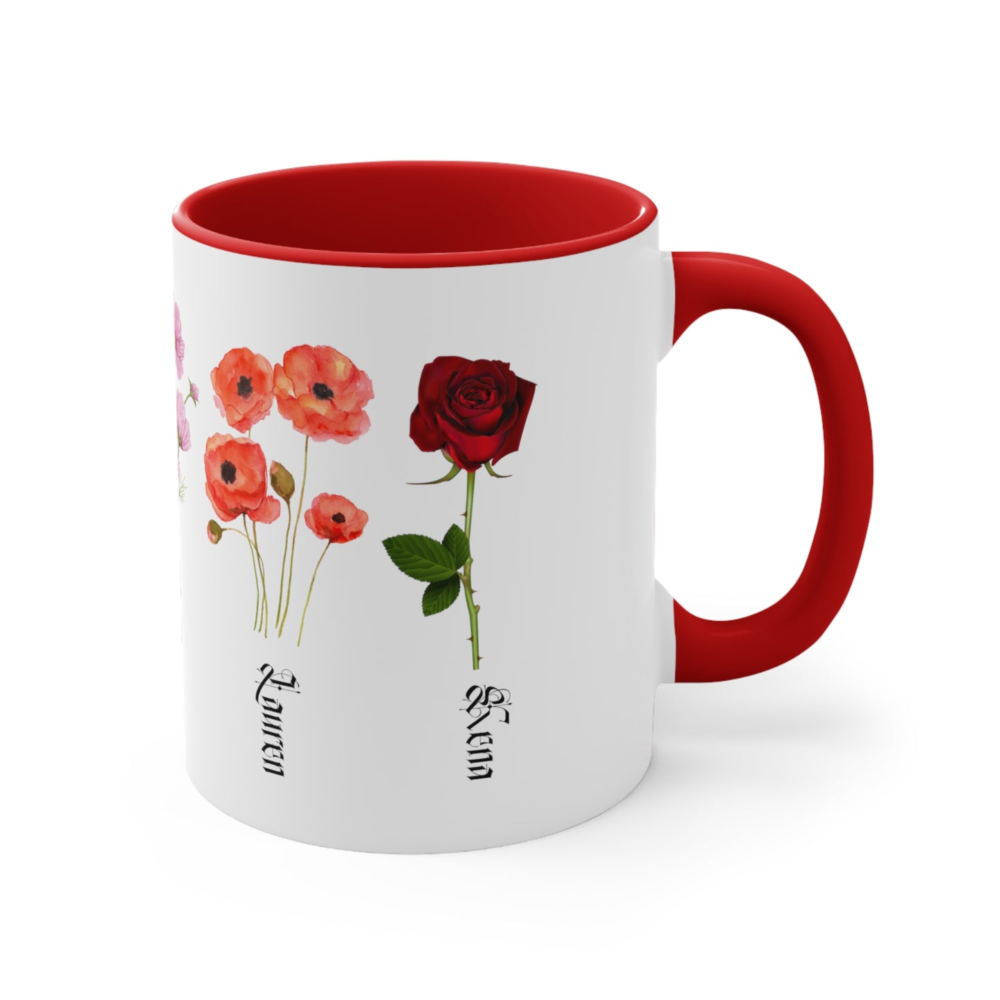 Custom Birth Month Flower mug, Mother's Day Gift, Plant Mom Mug, Custom Mom Mug, Mothers Day Mug, Plant mom mug Two-Tone Coffee Mugs