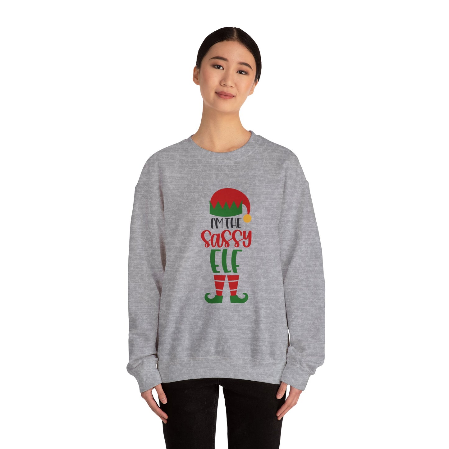 I'm the Sassy One Unisex Heavy Blend Crewneck Sweatshirt, Funny T-shirt, Christmas Shirt, Christmas Slogan Shirts, Christmas Sweater, Santa Shirt