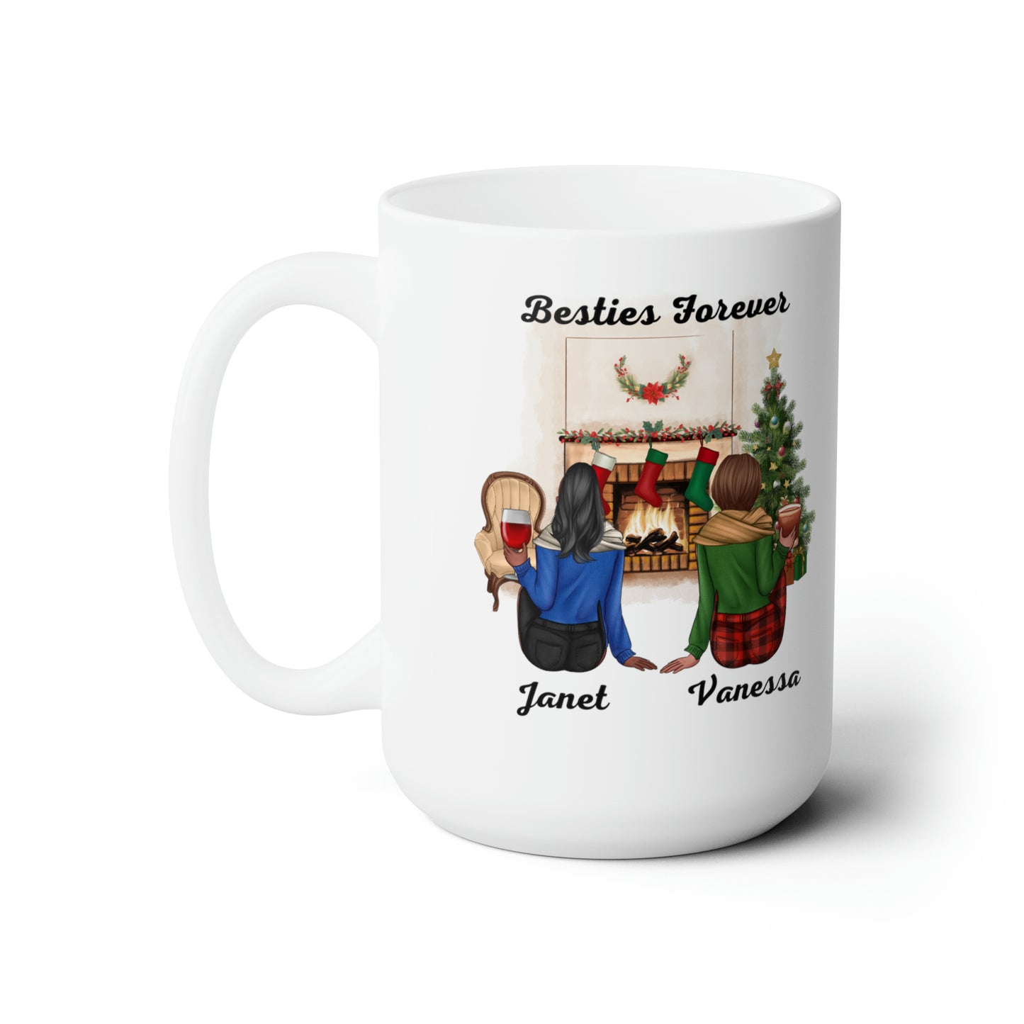 Janet and Vanessa Ceramic Mug 15oz
