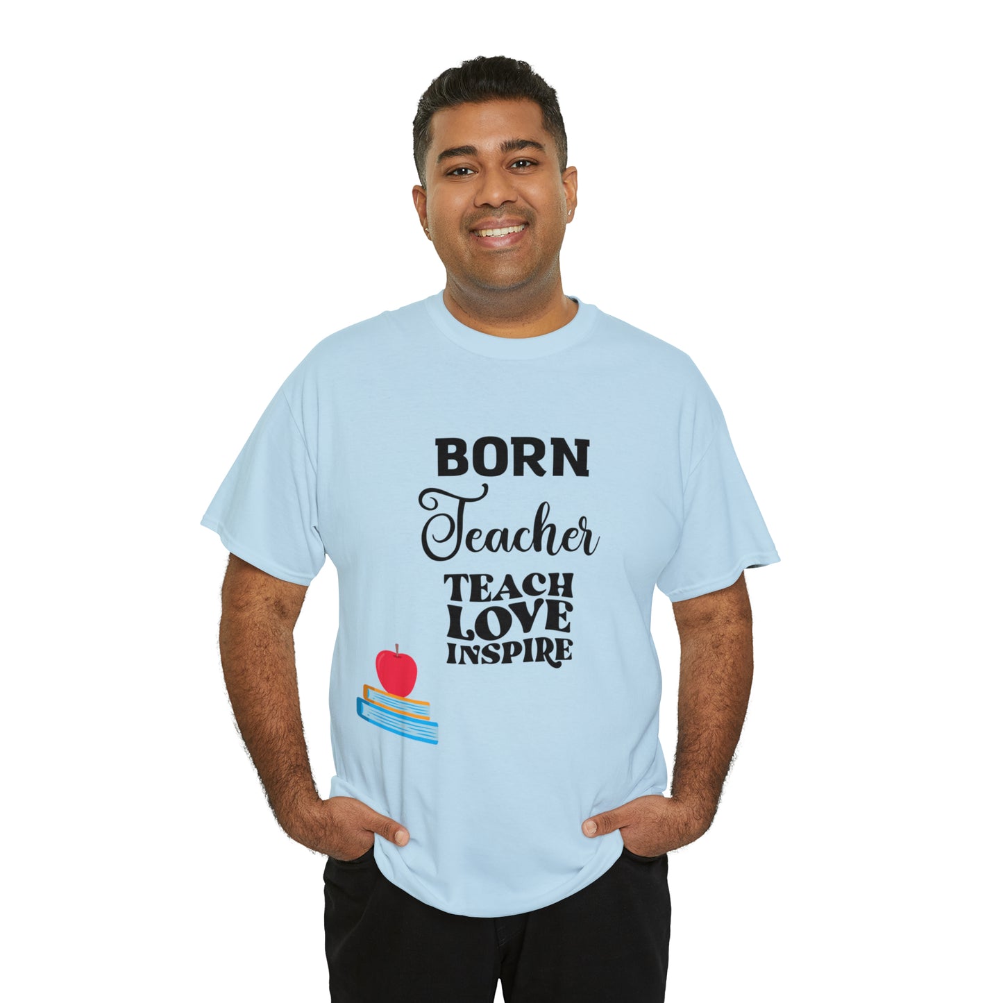 Born Teacher Unisex Heavy Cotton Tee