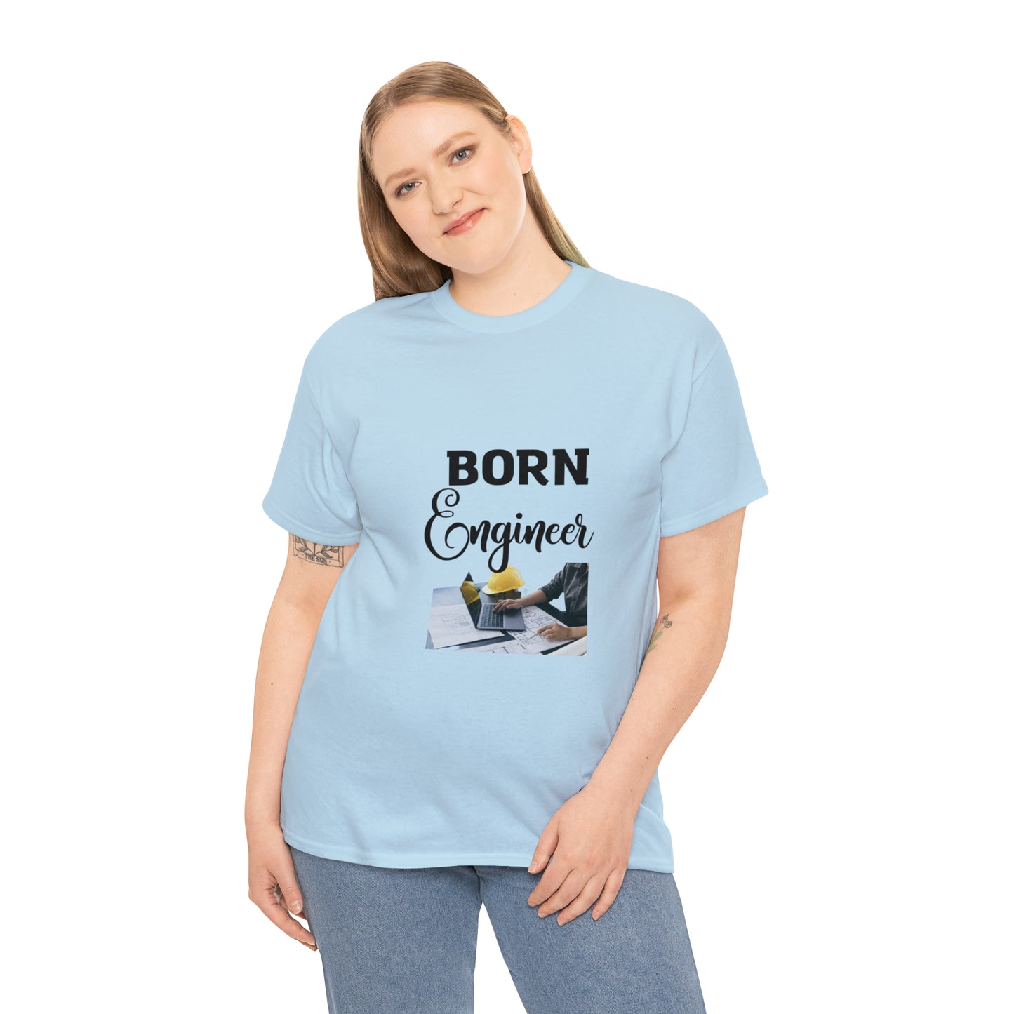 Born Engineer Unisex Heavy Cotton Tee