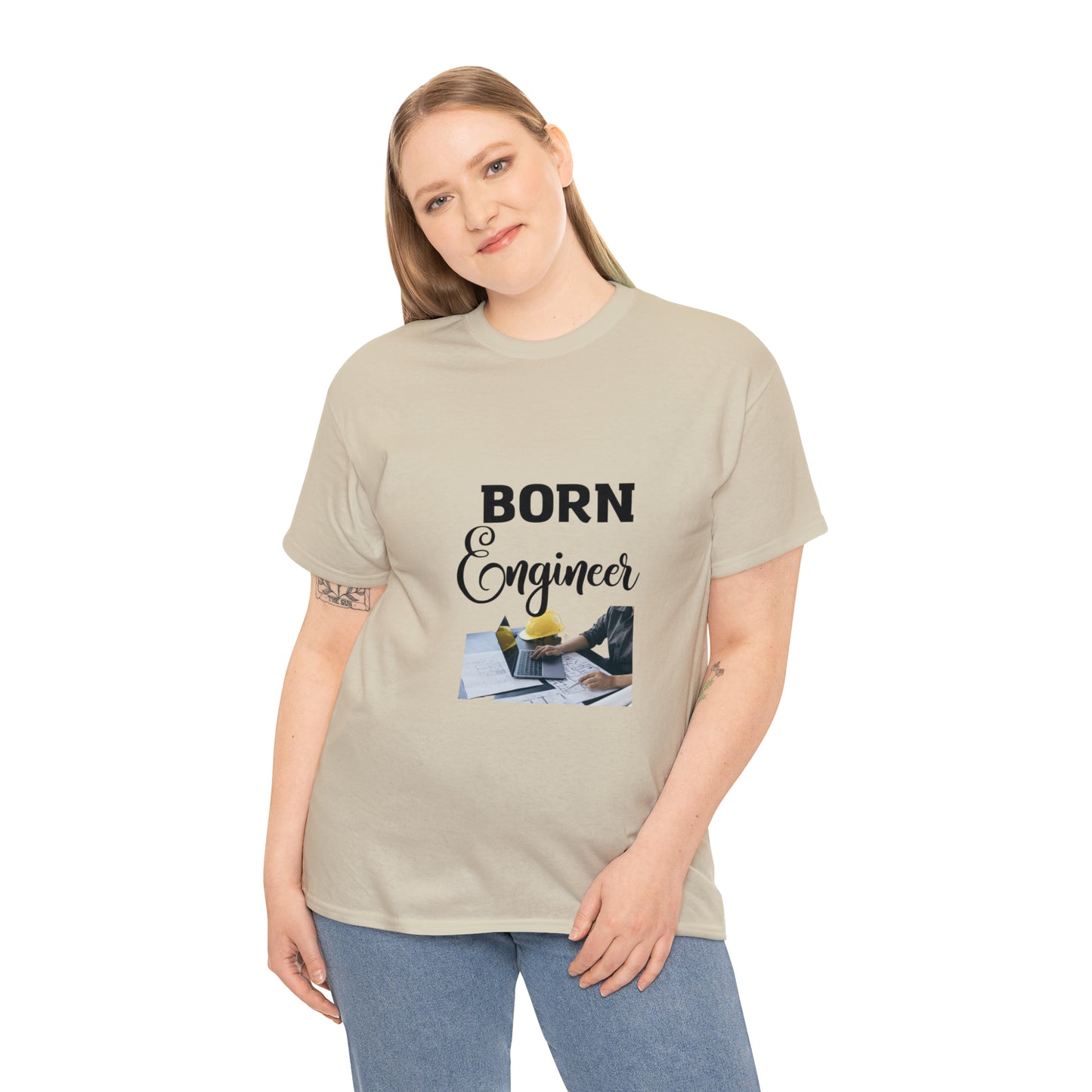 Born Engineer Unisex Heavy Cotton Tee