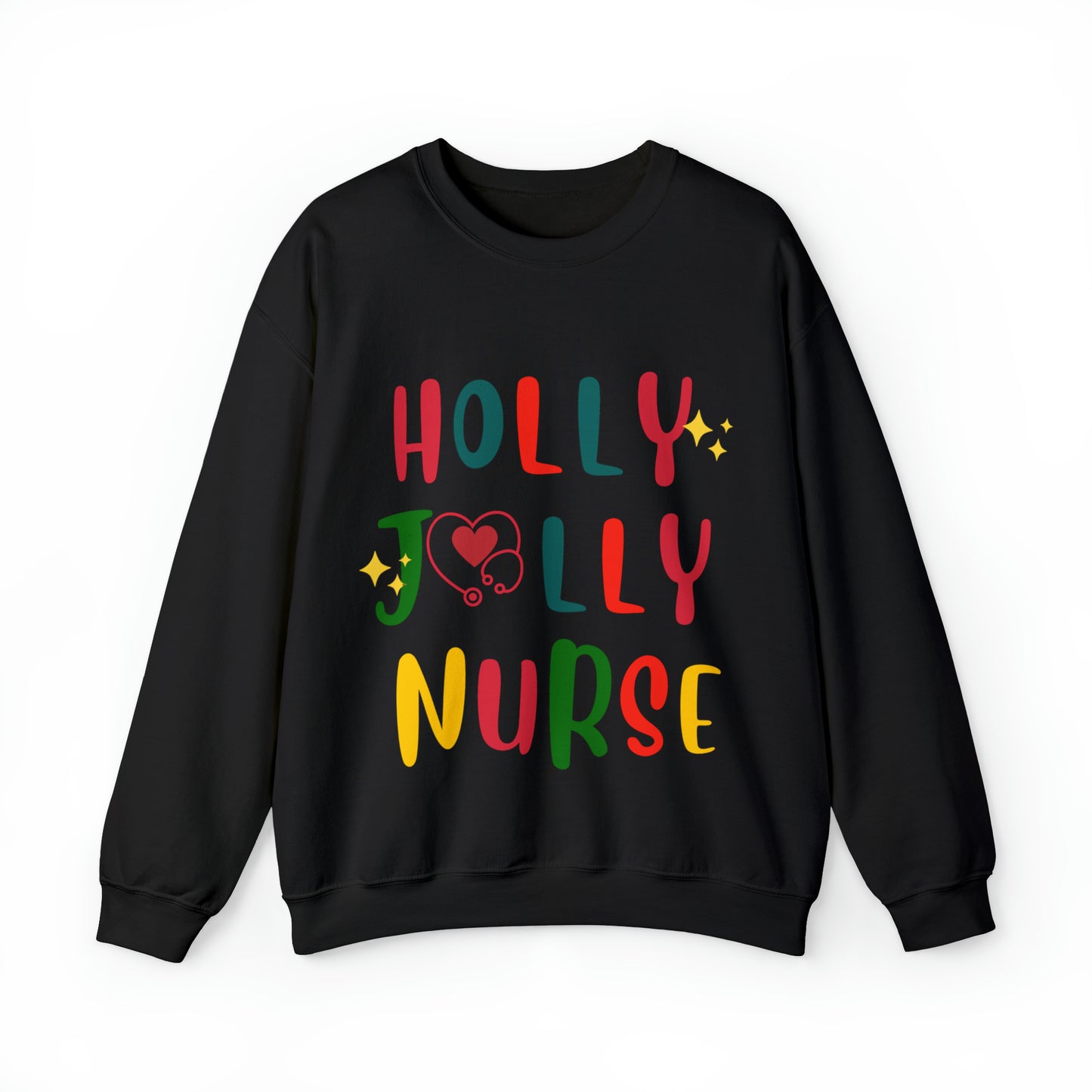 Santa's HollyJolly Nurse, Christmas Shirt, Christmas Gift, Nurse Christmas Sweatshirt, Nurse Xmas Shirt, Cute Nurse Pullover