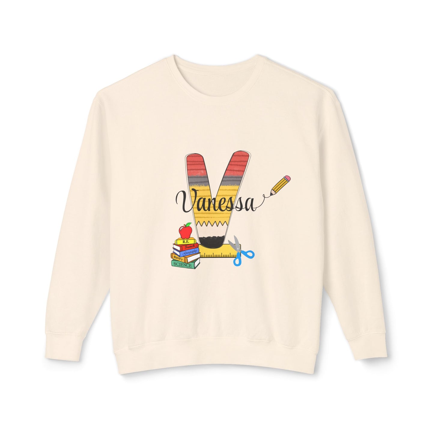 Custom name unisex alphabet sweatshirt for youth, toddlers & adults. Toddler and preschool gift, First Day Of School, fun shirt for youth
