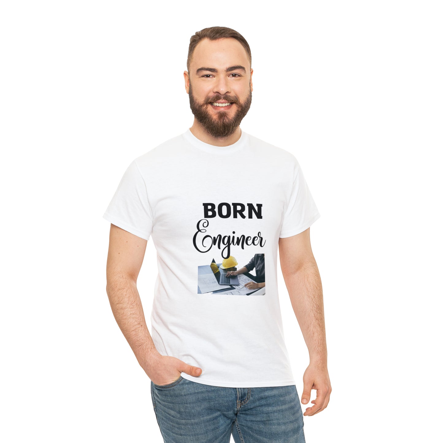 Born Engineer Unisex Heavy Cotton Tee