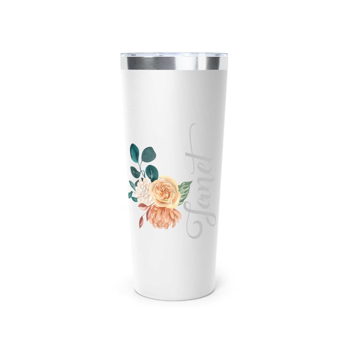 November Personalized Birth Flower 22 oz Tumbler, Personalized Birth Flower Coffee Cup With Name, Gifts for Her, Bridesmaid Proposal, Party Favor