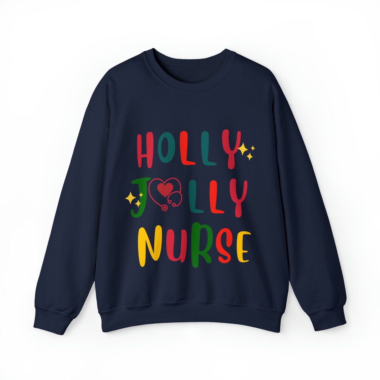 Santa's HollyJolly Nurse, Christmas Shirt, Christmas Gift, Nurse Christmas Sweatshirt, Nurse Xmas Shirt, Cute Nurse Pullover