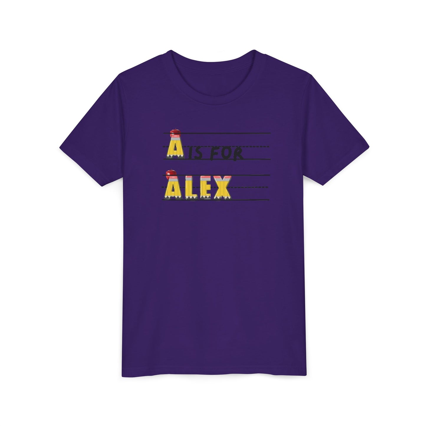 Custom Kids Name School Shirt, Back to School T-shirt, Toddler First Day of School Tee, Alphabet with Name Tee, Kindergarten Shirt with Name