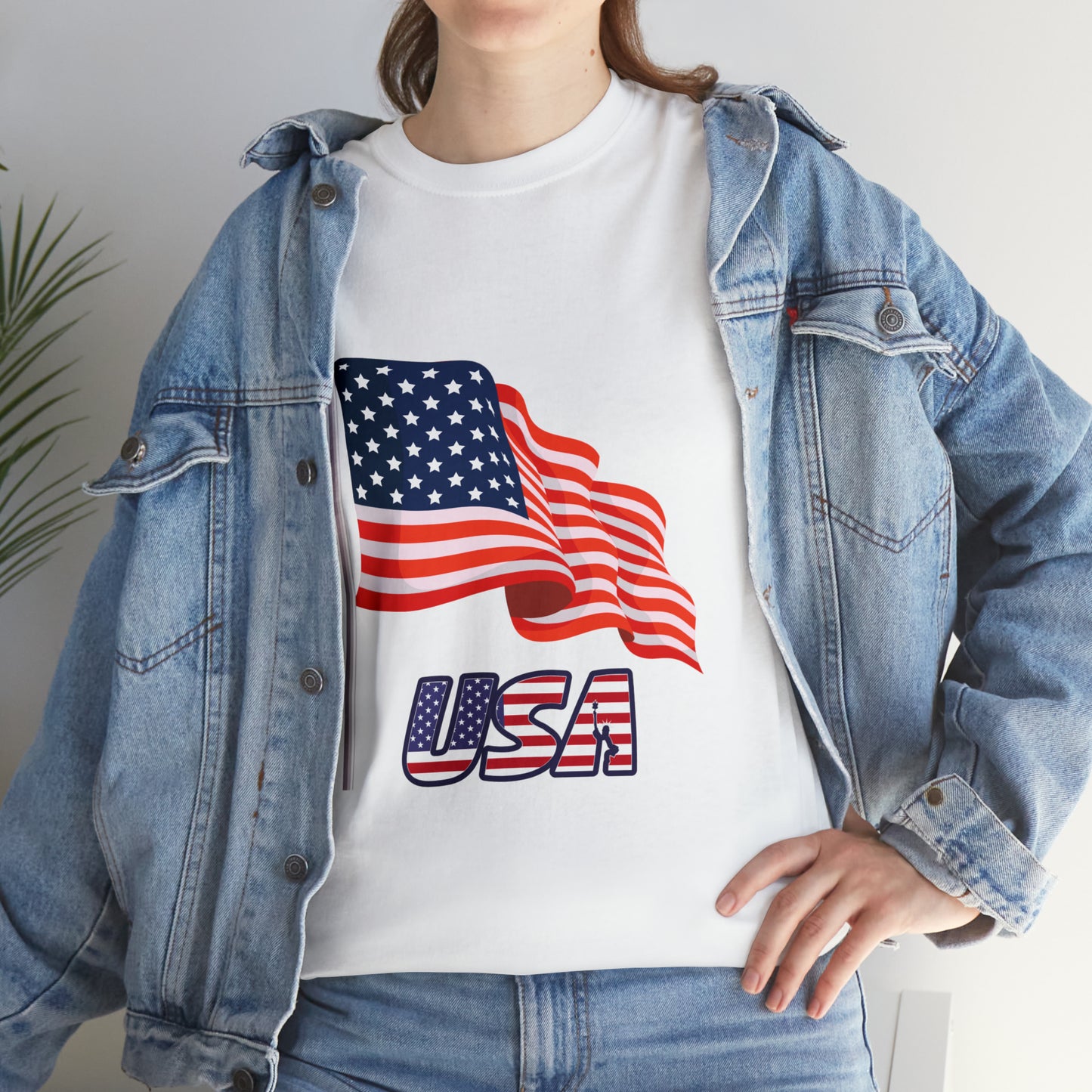 Unisex Heavy Cotton Tee- USA