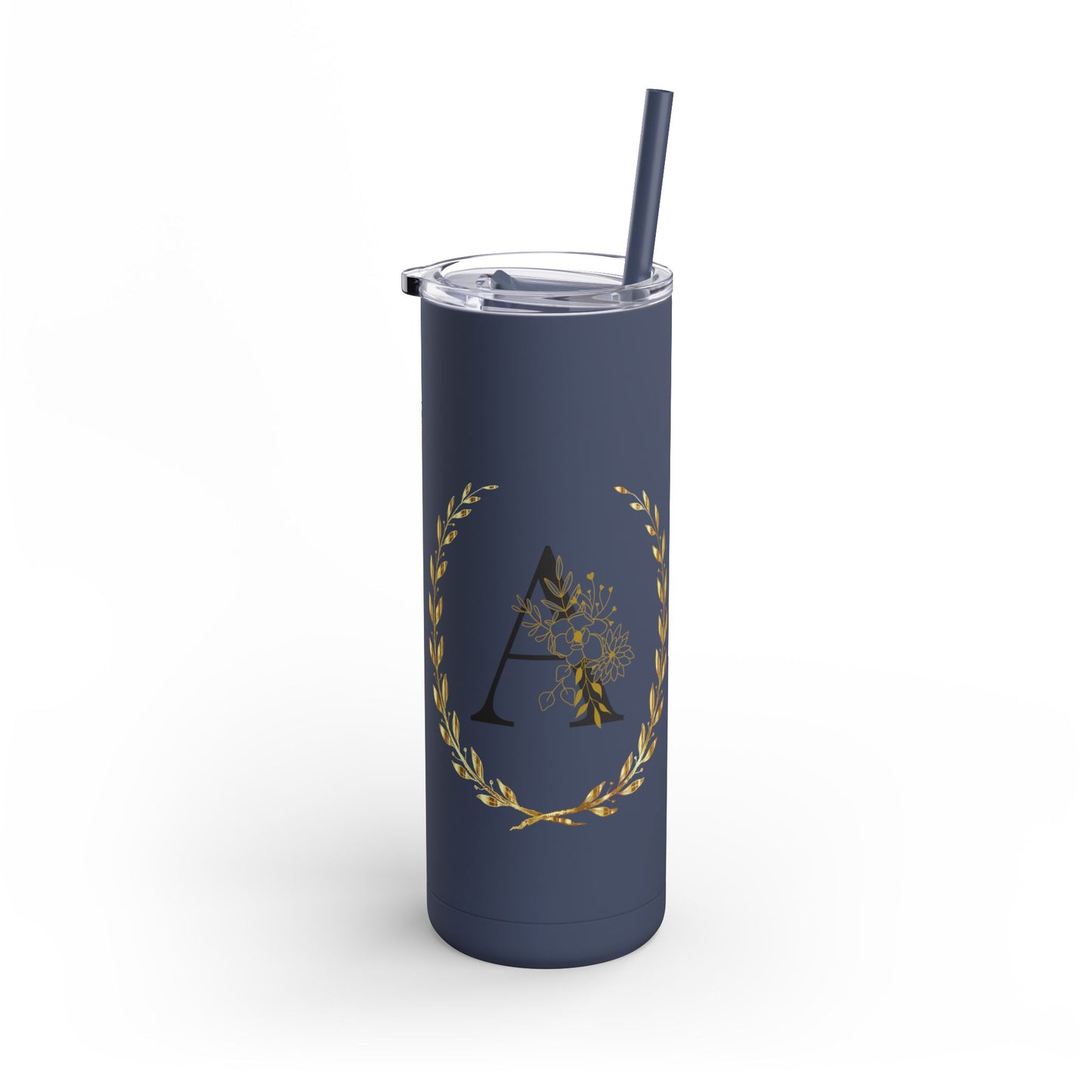 Custom Letter Tumbler, 20 oz Tumbler, graduation gift, Gift for her, Gift for him, custom name, Skinny Matte Tumbler, 20oz