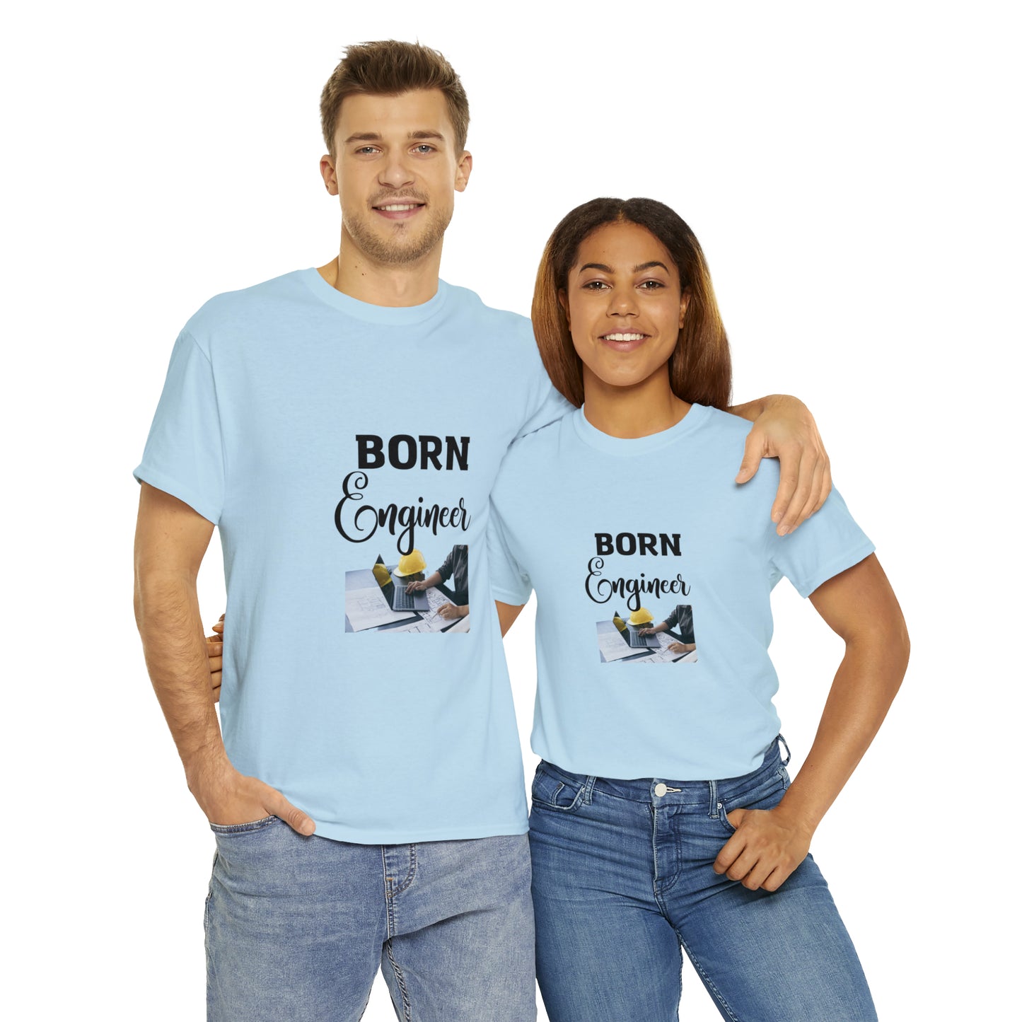 Born Engineer Unisex Heavy Cotton Tee