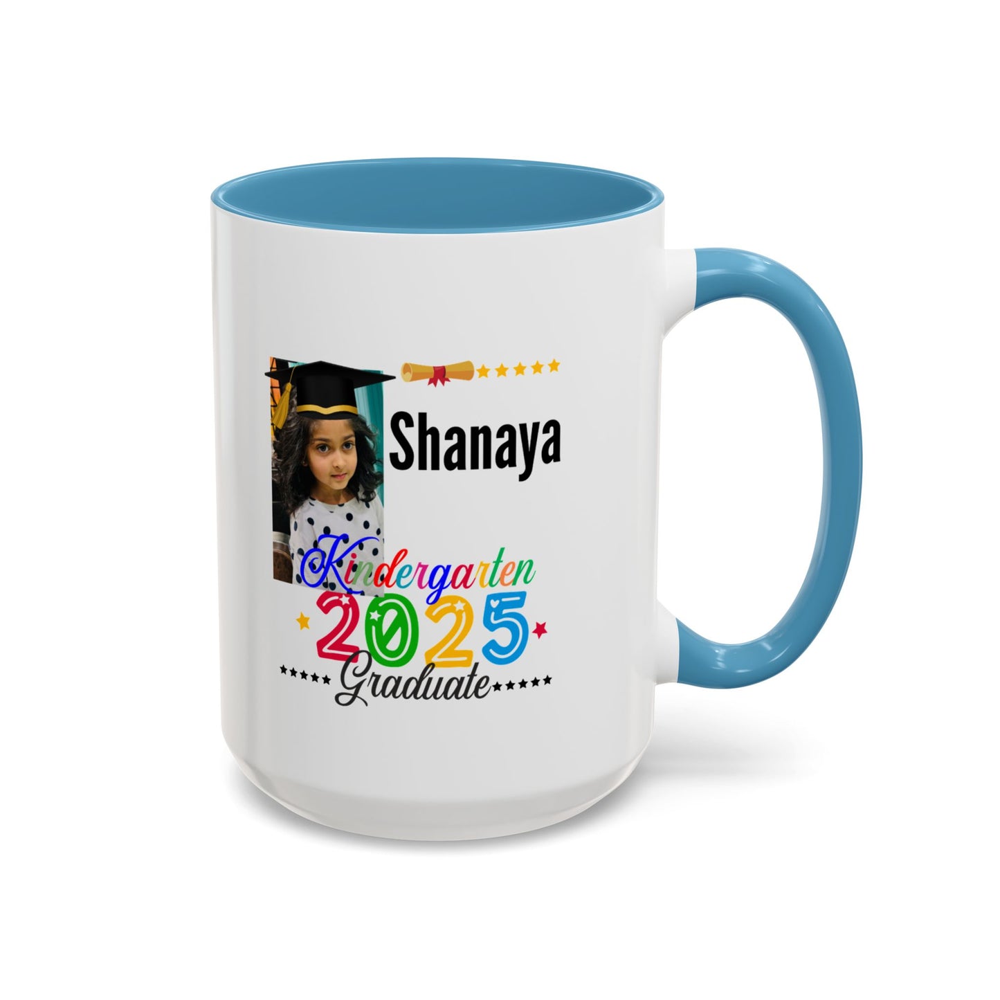15 oz Personalized Kindergarten Graduate Coffee Mug - Celebrate 2025 with Custom Name!