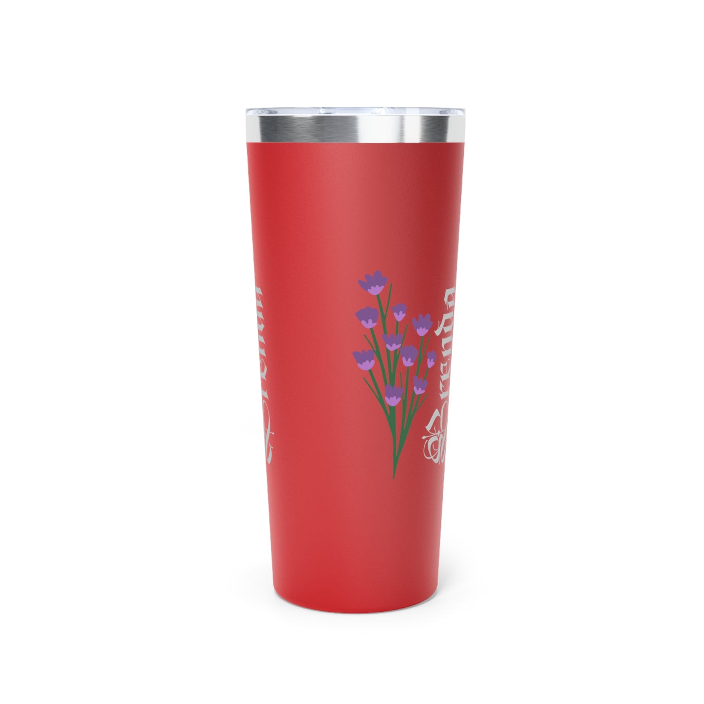 February Personalized Birth Flower 22 oz Tumbler, Personalized Birth Flower Coffee Cup With Name, Gifts for Her, Bridesmaid Proposal, Party Favor