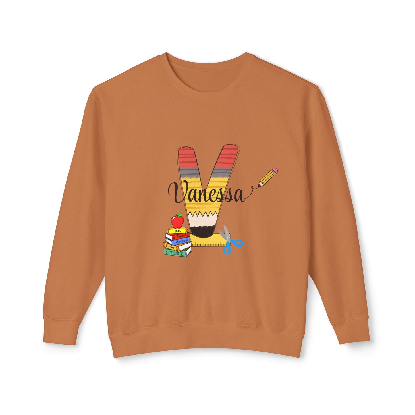 Custom name unisex alphabet sweatshirt for youth, toddlers & adults. Toddler and preschool gift, First Day Of School, fun shirt for youth