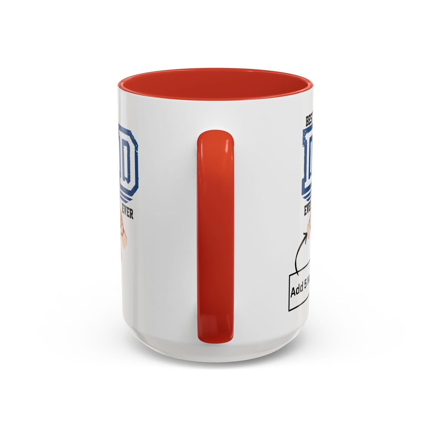 Best Dad Ever 5-kids Accent Coffee Mug | Father's Day Gift, Dad Mug, Coffee Lover Gift, Family Appreciation, Unique Drinking Cup
