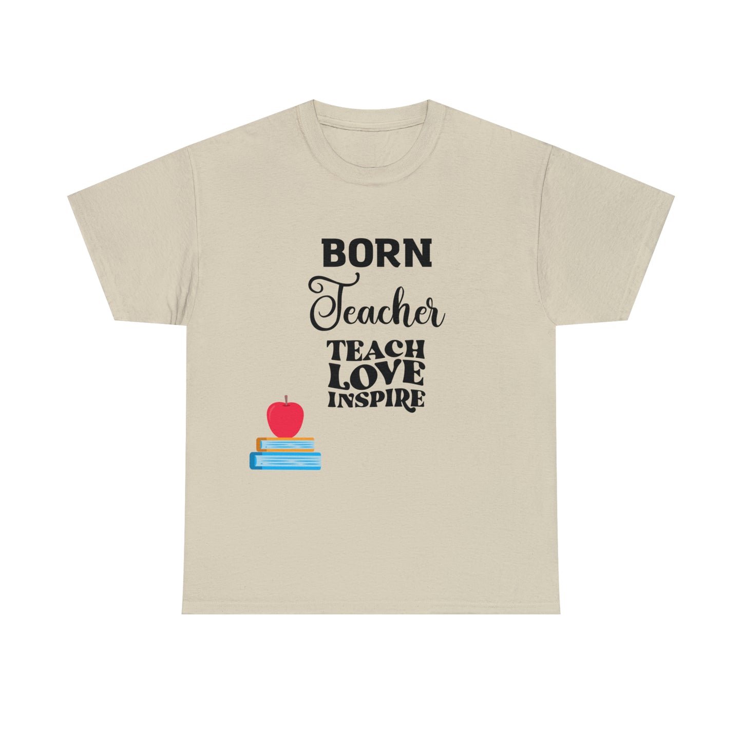 Born Teacher Unisex Heavy Cotton Tee