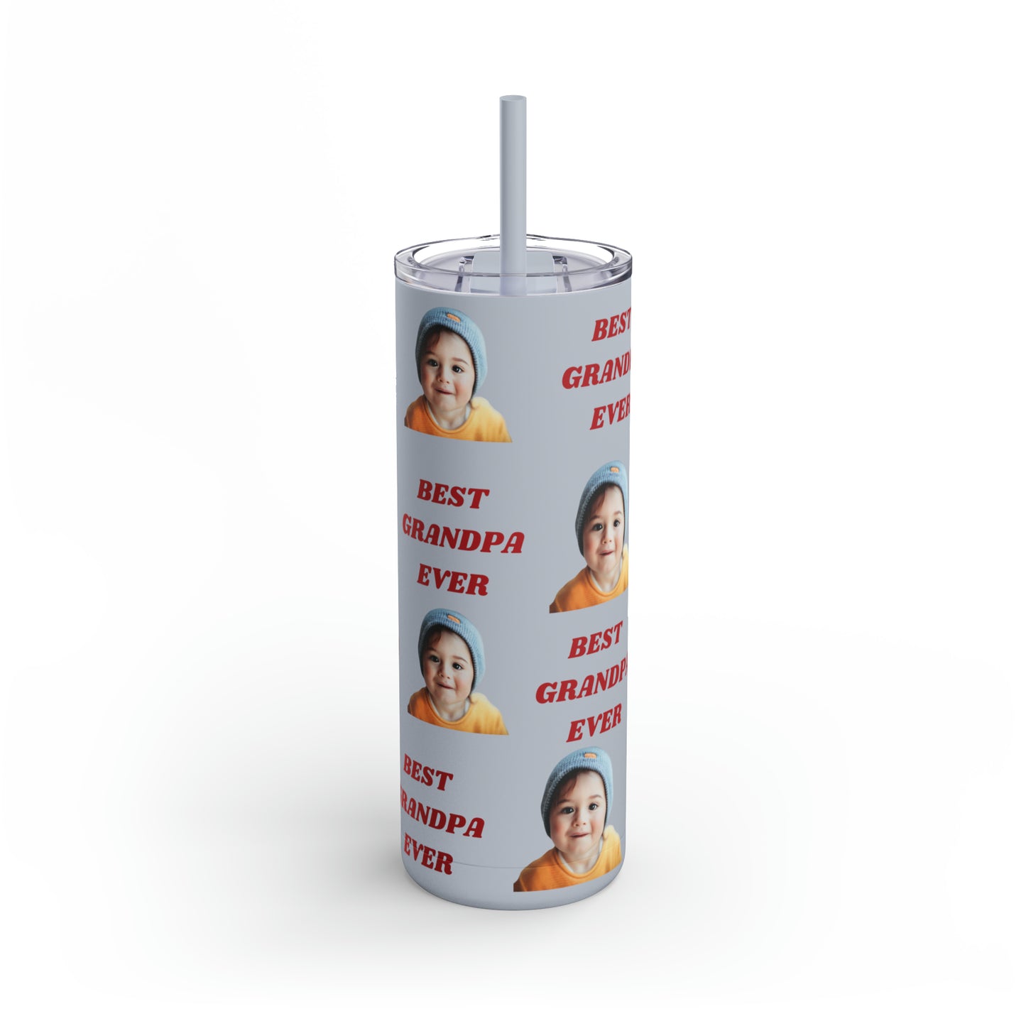 Best Grandpa Photo Tumbler, Valentine's Day gift, Birthday gift, Grandpa Gift, Tumblers, Gift for him, Skinny Matte Tumbler, 20oz