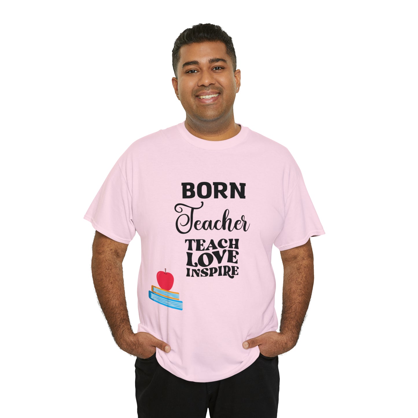 Born Teacher Unisex Heavy Cotton Tee