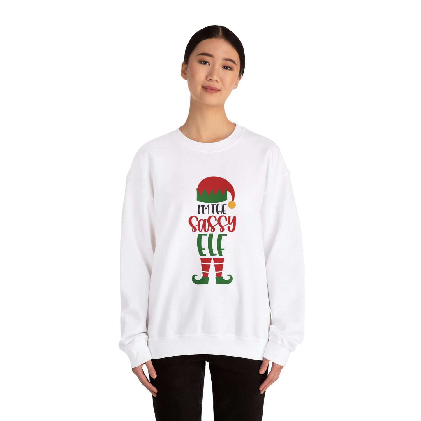 I'm the Sassy One Unisex Heavy Blend Crewneck Sweatshirt, Funny T-shirt, Christmas Shirt, Christmas Slogan Shirts, Christmas Sweater, Santa Shirt