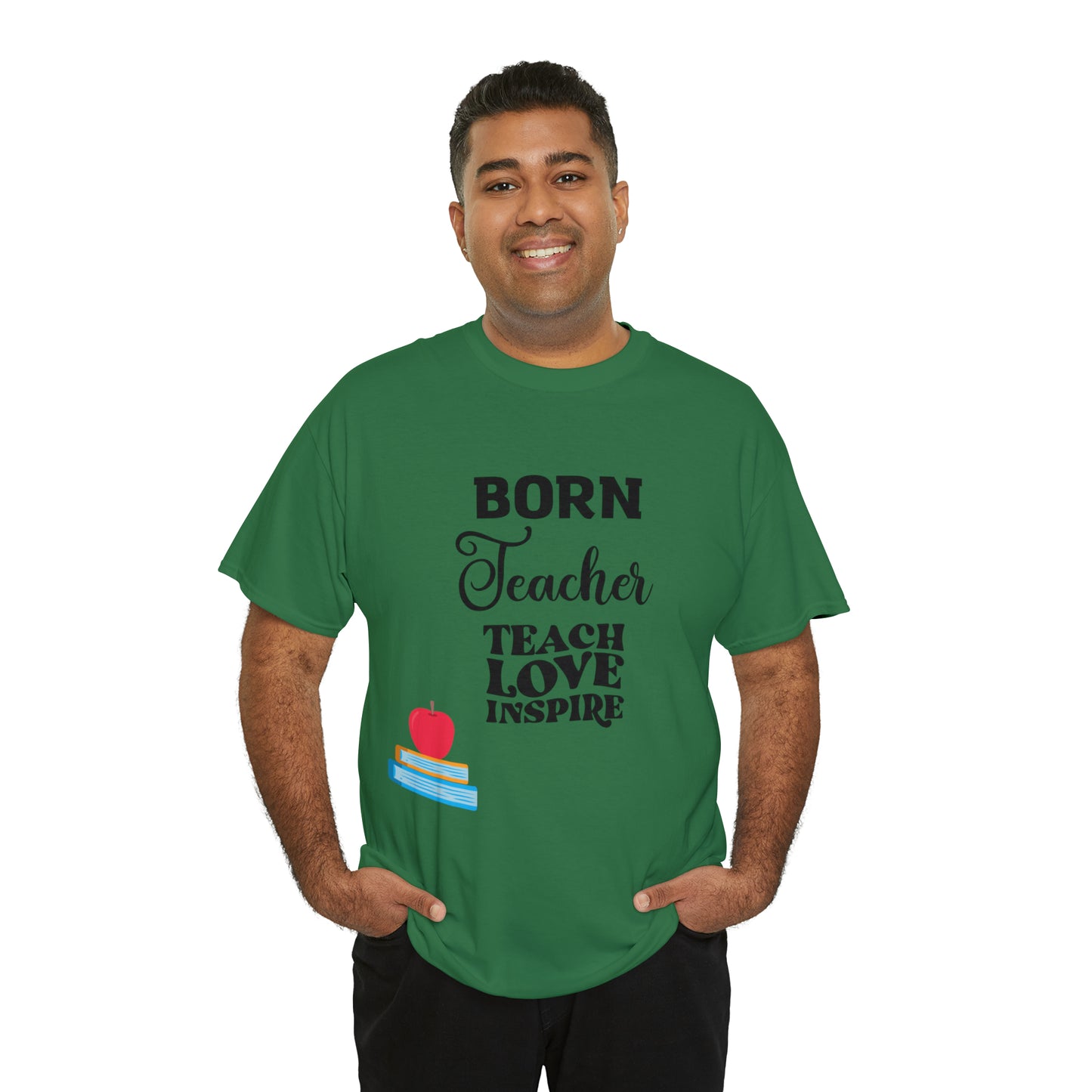 Born Teacher Unisex Heavy Cotton Tee