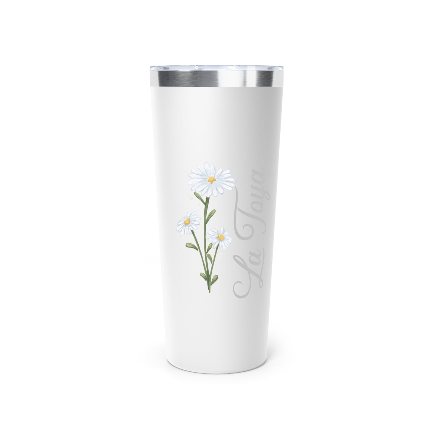 April Personalized Birth Flower 22 oz Tumbler, Personalized Birth Flower Coffee Cup With Name, Gifts for Her, Bridesmaid Proposal, Party Favor