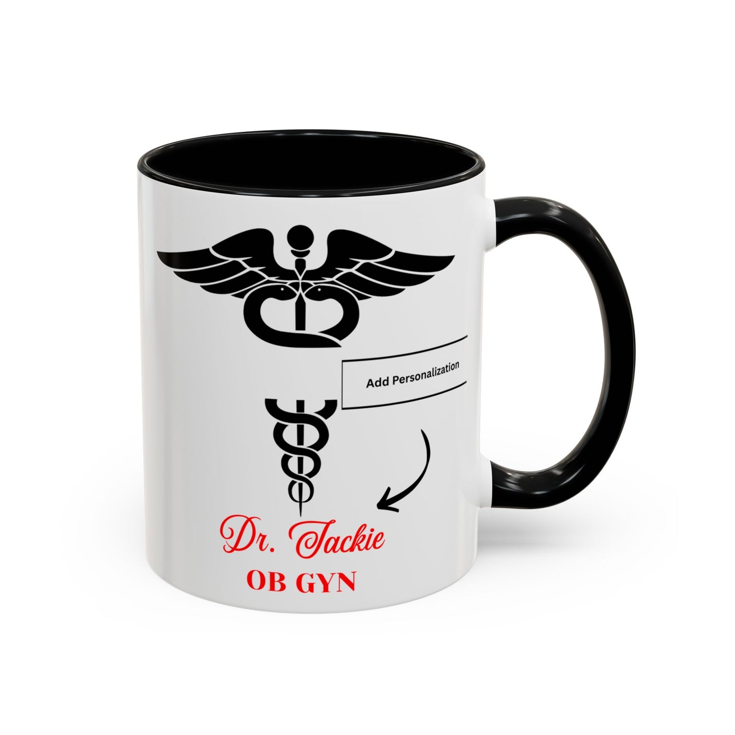 Personalized Accent Coffee Mug | Father's Day Gift, Dad Mug, Coffee Lover Gift, Family Appreciation, Unique Drinking Cup