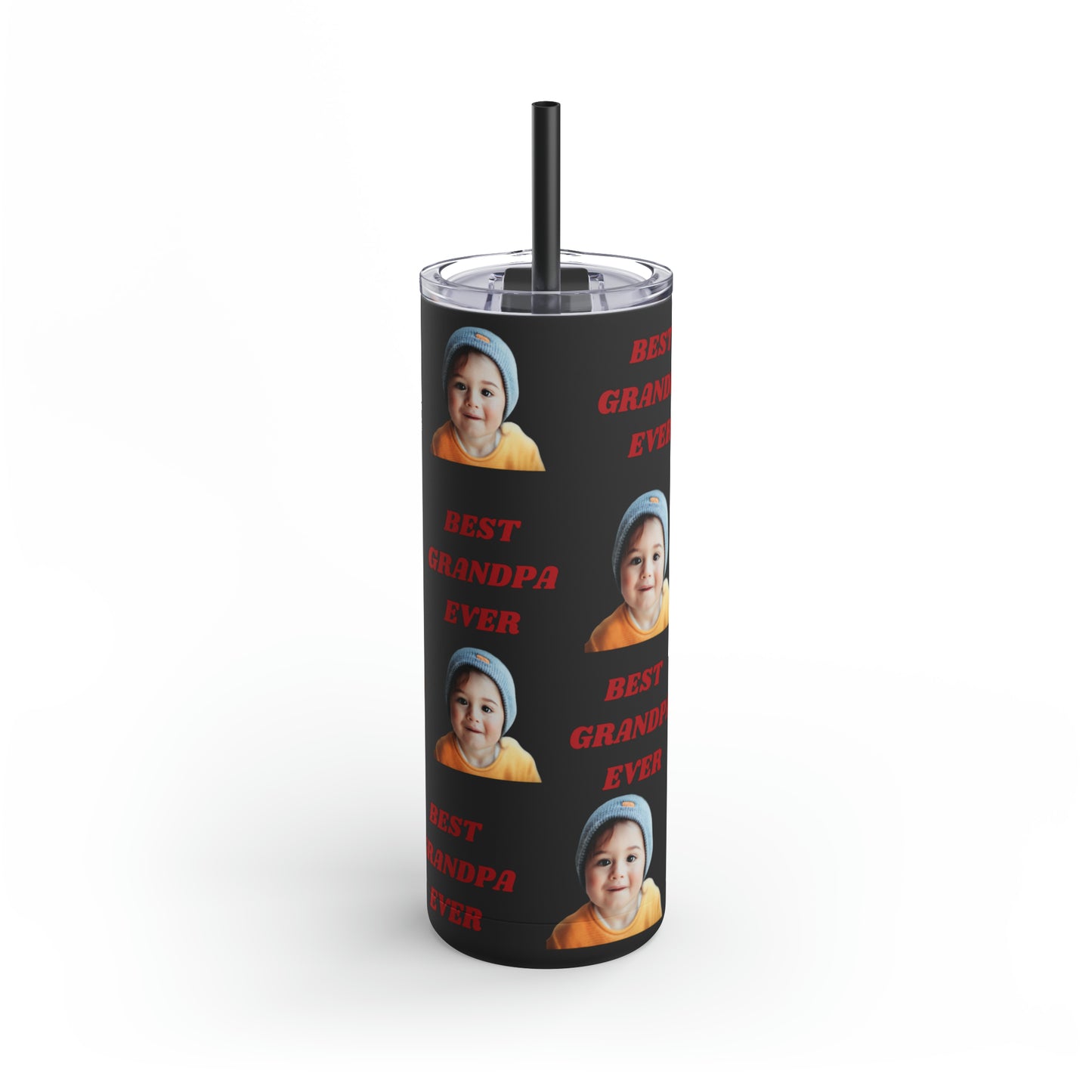 Best Grandpa Photo Tumbler, Valentine's Day gift, Birthday gift, Grandpa Gift, Tumblers, Gift for him, Skinny Matte Tumbler, 20oz