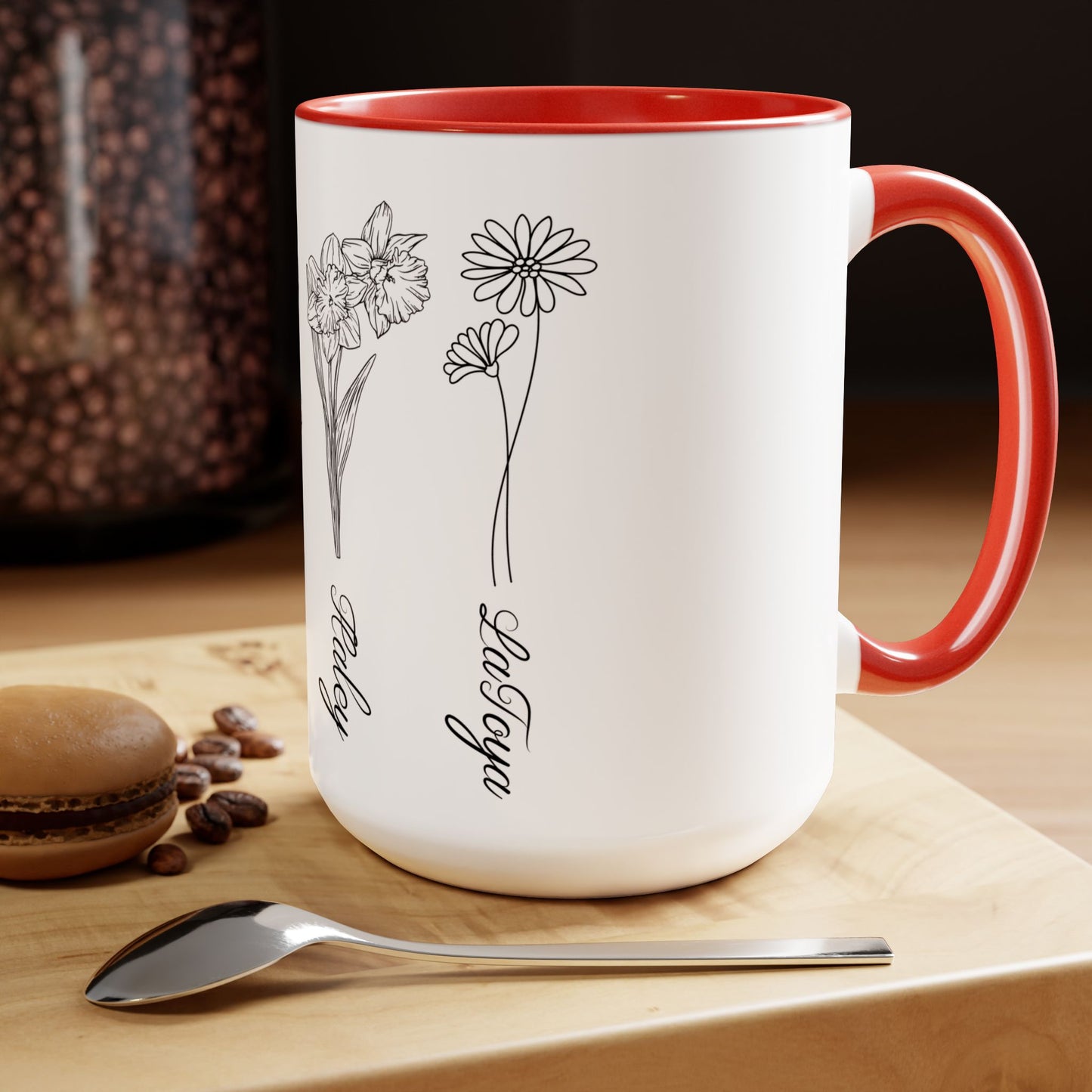 Custom Birth Month Mug, Birth Flower mug, Mother's Day Gift, Custom Mug, Mothers Day Mug, Birthday mug,