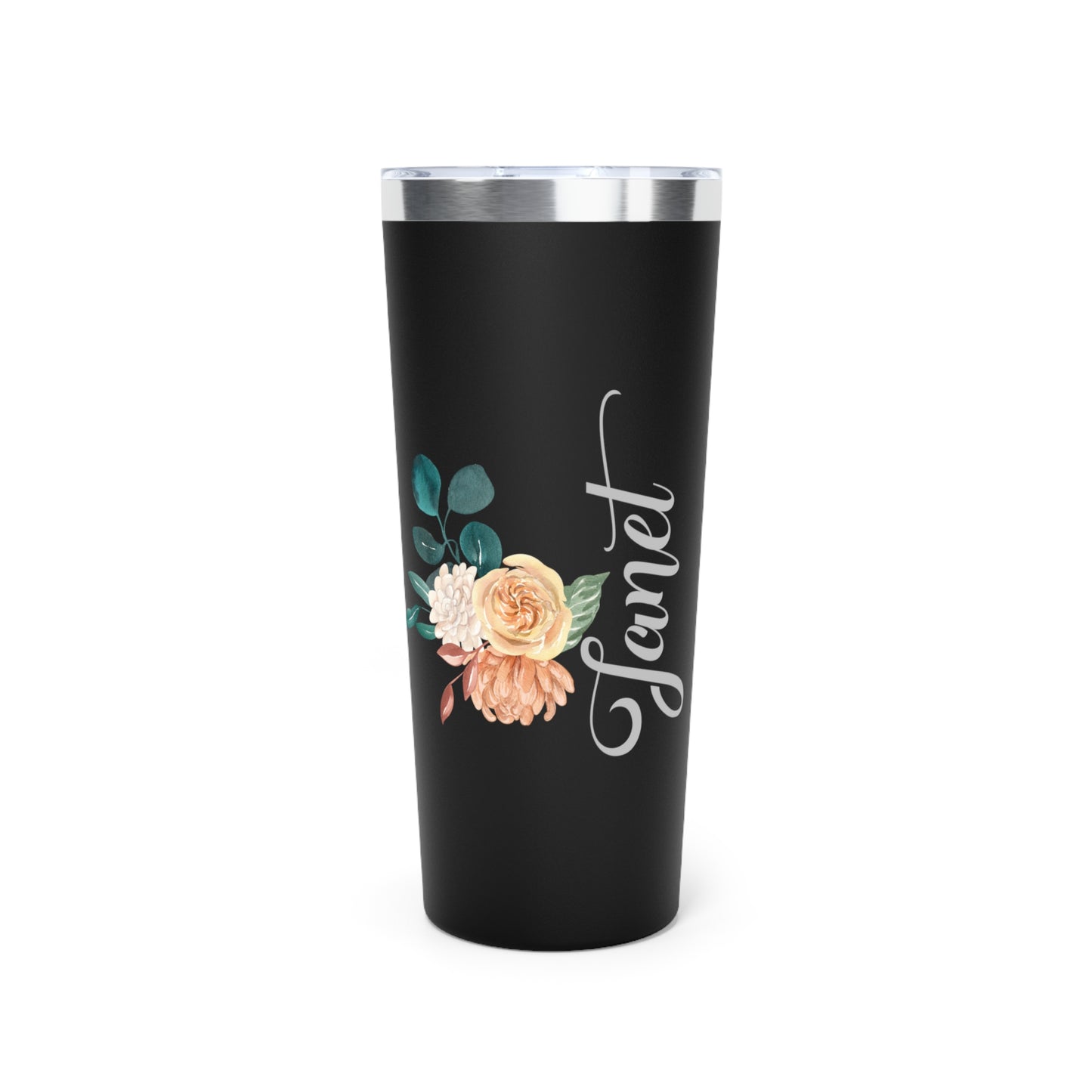November Personalized Birth Flower 22 oz Tumbler, Personalized Birth Flower Coffee Cup With Name, Gifts for Her, Bridesmaid Proposal, Party Favor