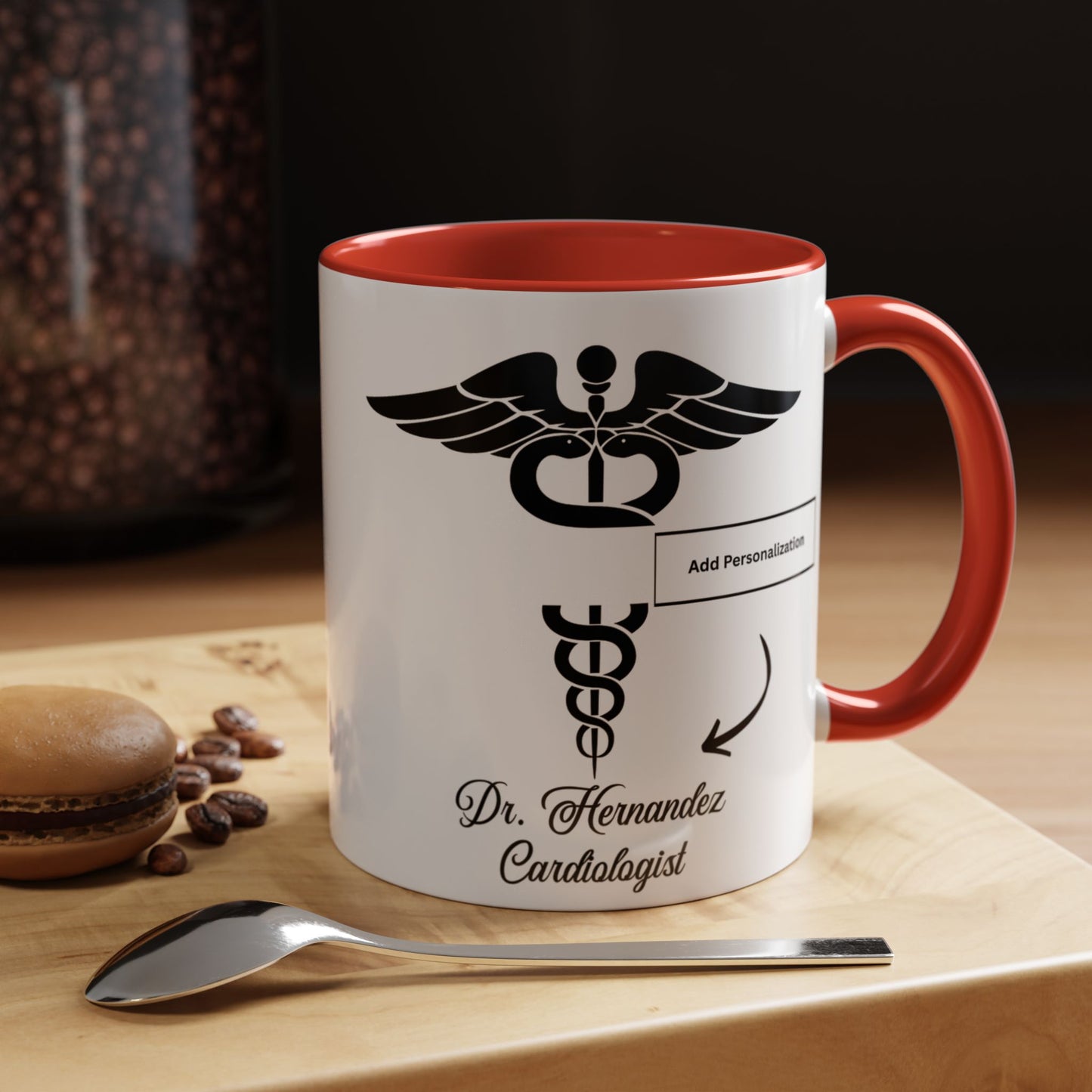 Medical MD Accent Coffee Mug | Father's Day Gift, Dad Mug, Coffee Lover Gift, Family Appreciation, Unique Drinking Cup