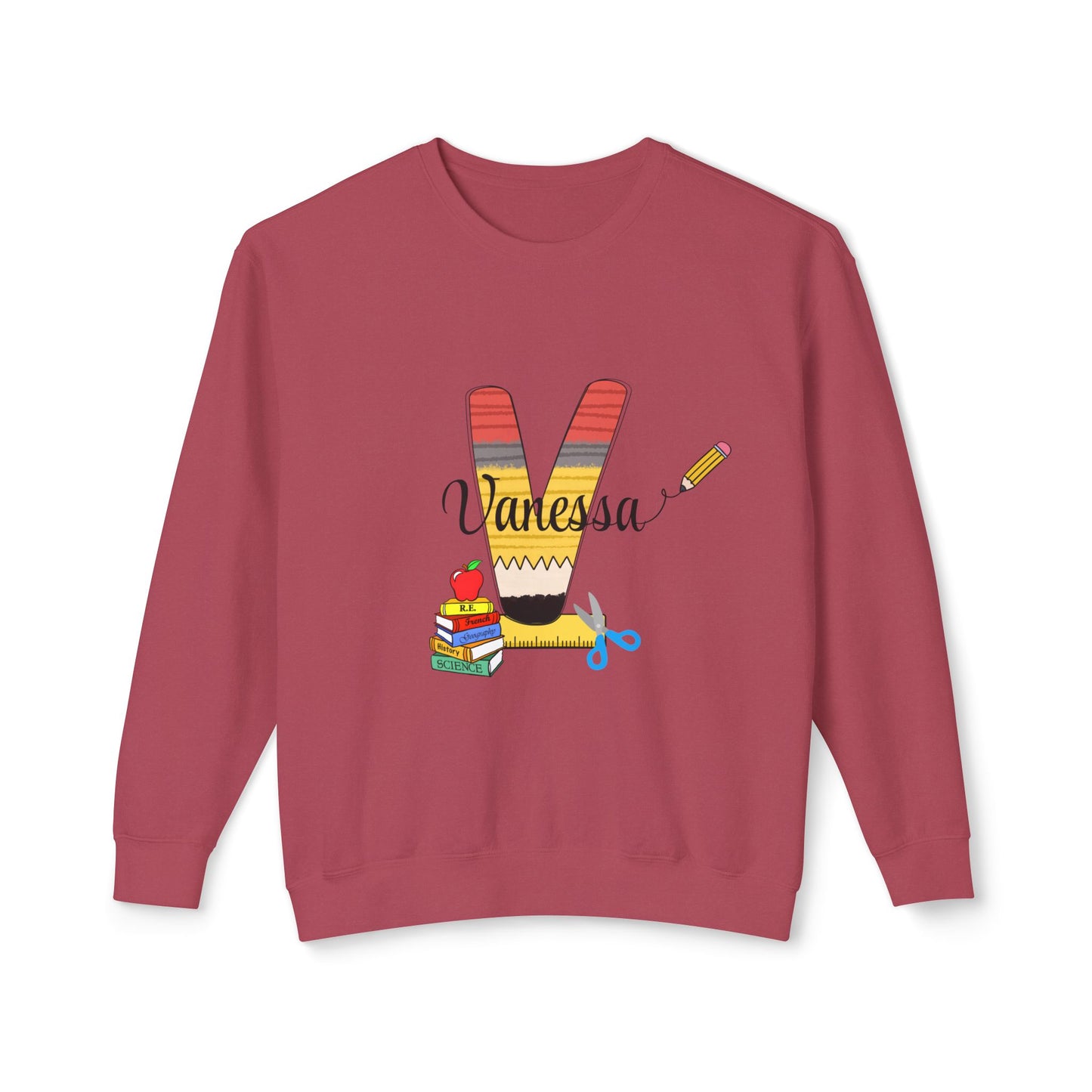 Custom name unisex alphabet sweatshirt for youth, toddlers & adults. Toddler and preschool gift, First Day Of School, fun shirt for youth