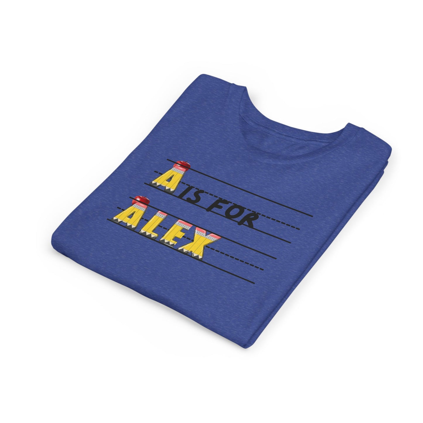 Custom Kids Name School Shirt, Back to School T-shirt, Toddler First Day of School Tee, Alphabet with Name Tee, Kindergarten Shirt with Name