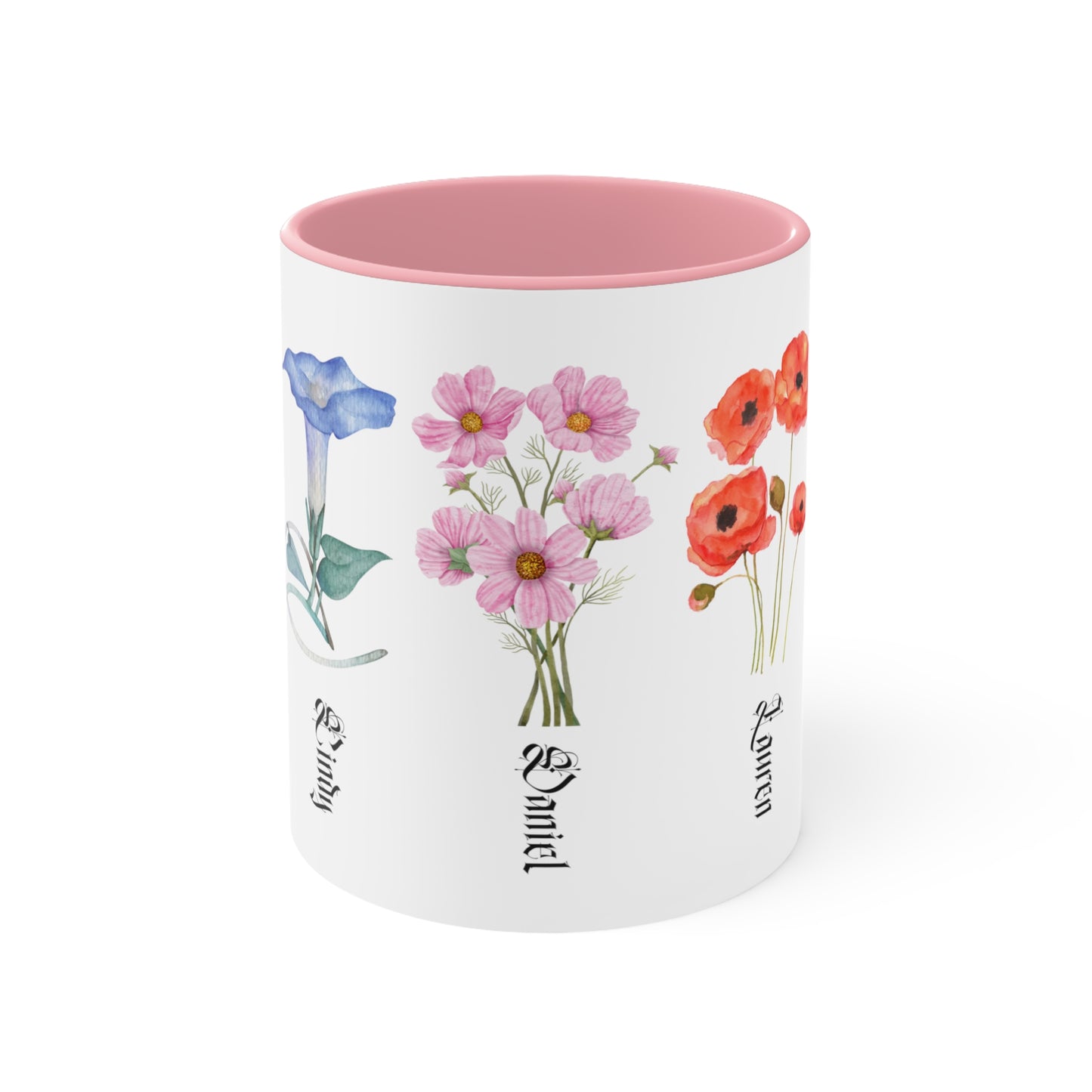 Custom Birth Month Flower mug, Mother's Day Gift, Plant Mom Mug, Custom Mom Mug, Mothers Day Mug, Plant mom mug Two-Tone Coffee Mugs