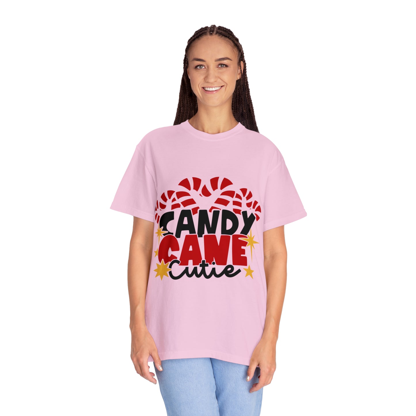 Candy Cane Cutie Unisex Garment-Dyed T-shirt