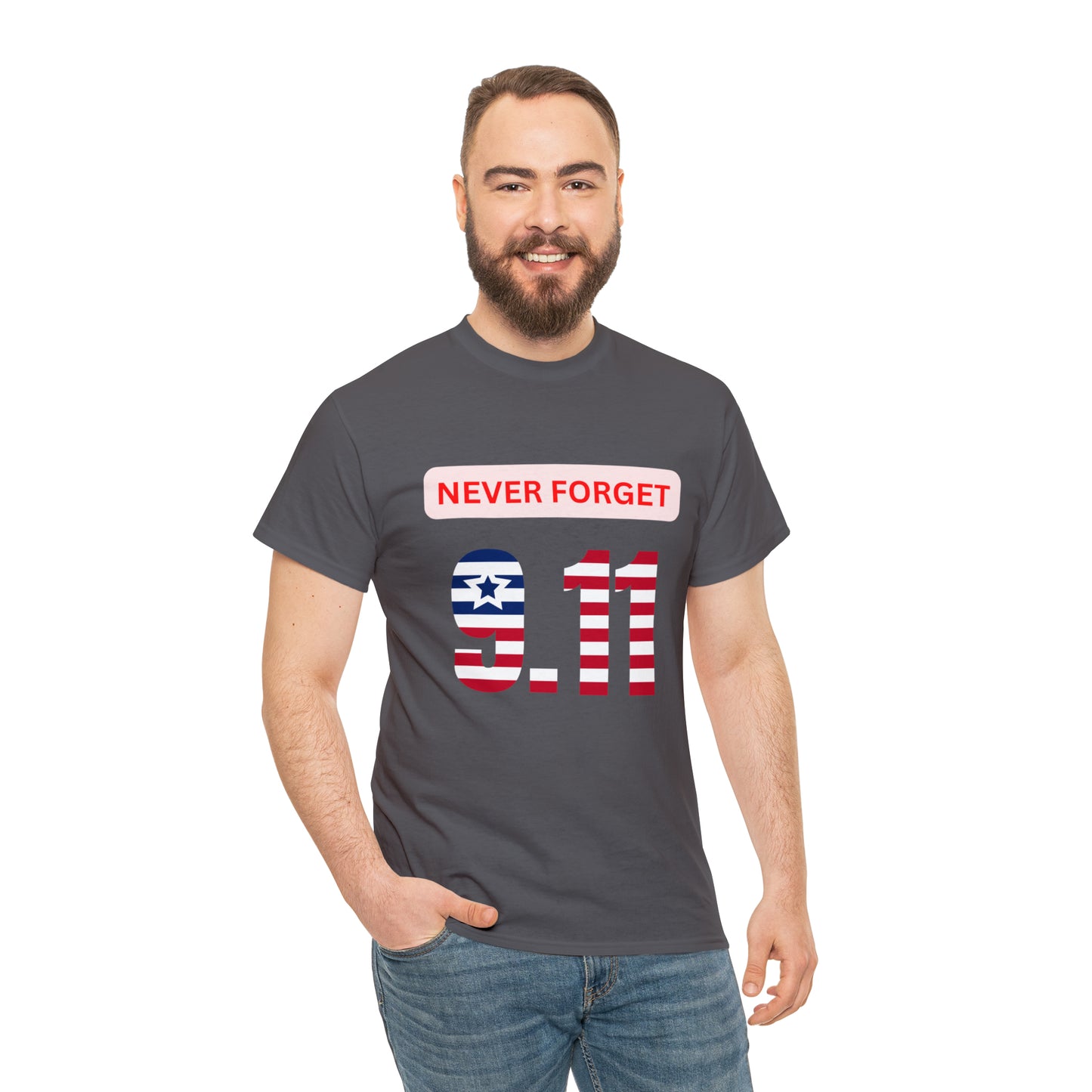 Unisex Heavy Cotton Tee - Never Forget 9/11