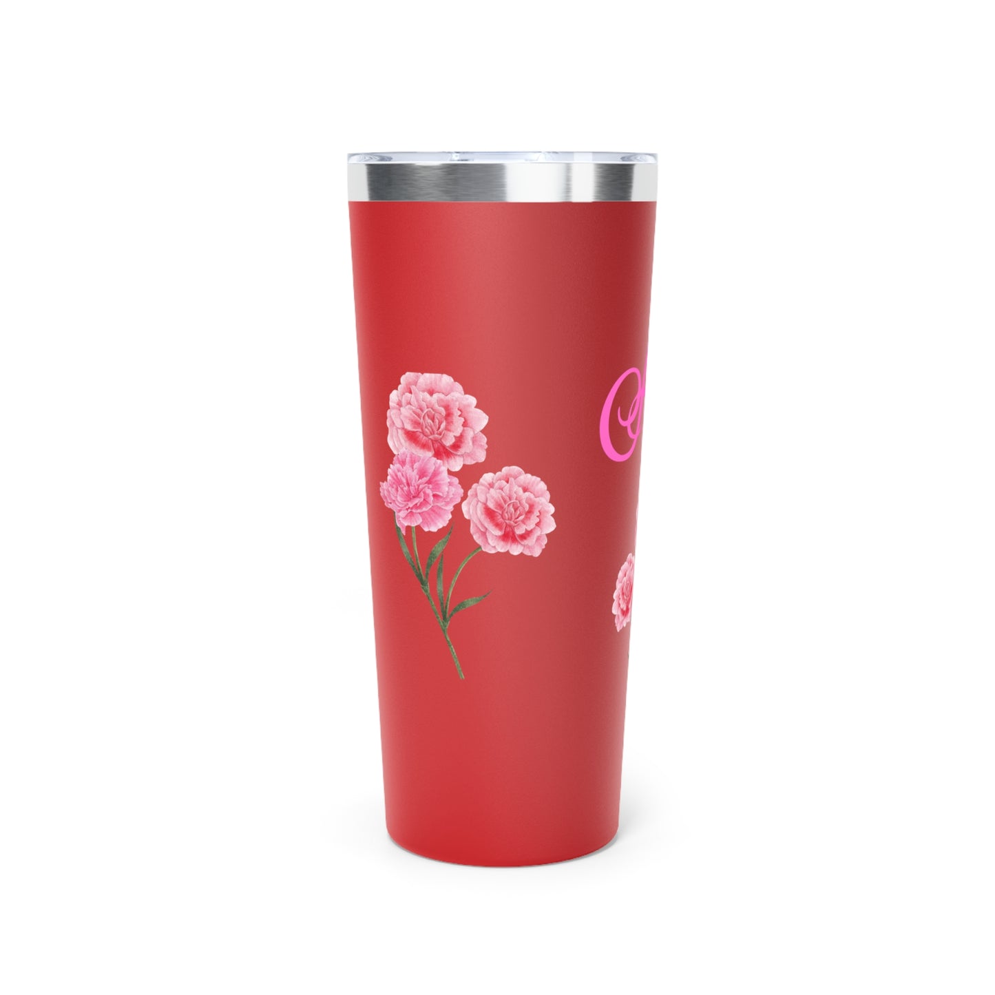 January Personalized Birth Flower 22 oz Tumbler, Personalized Birth Flower Coffee Cup With Name, Gifts for Her, Bridesmaid Proposal, Party Favor