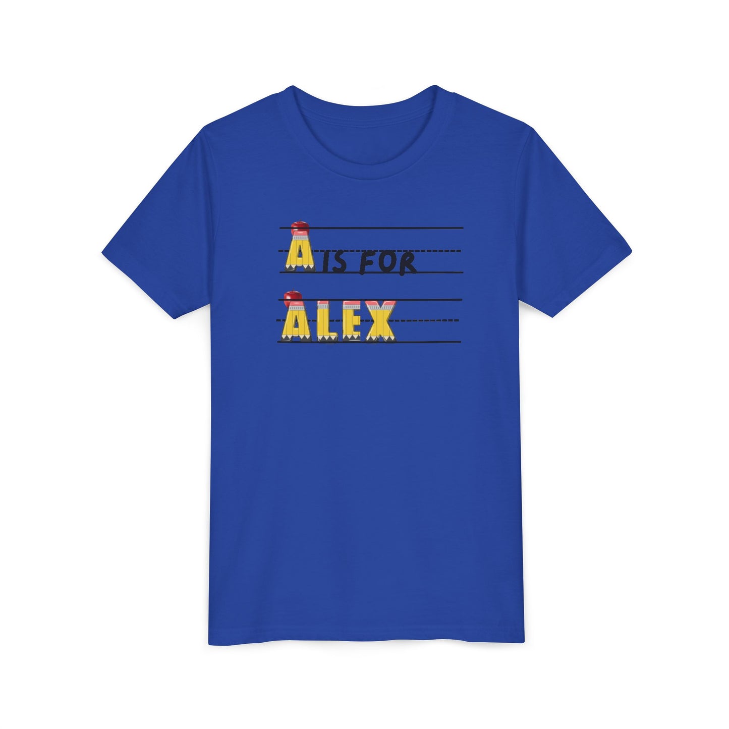 Custom Kids Name School Shirt, Back to School T-shirt, Toddler First Day of School Tee, Alphabet with Name Tee, Kindergarten Shirt with Name