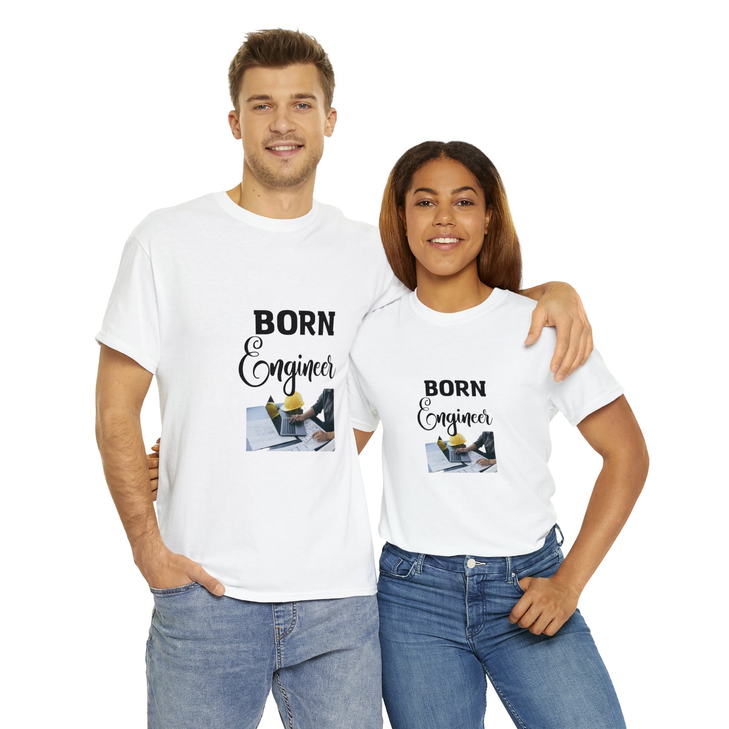 Born Engineer Unisex Heavy Cotton Tee