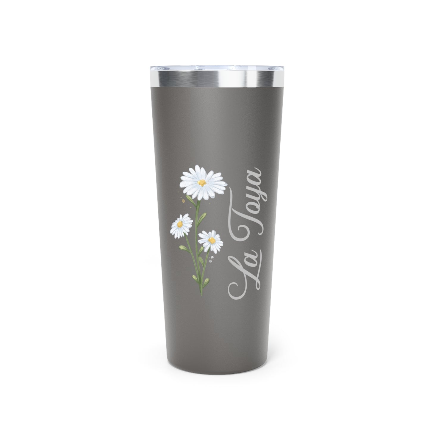 April Personalized Birth Flower 22 oz Tumbler, Personalized Birth Flower Coffee Cup With Name, Gifts for Her, Bridesmaid Proposal, Party Favor